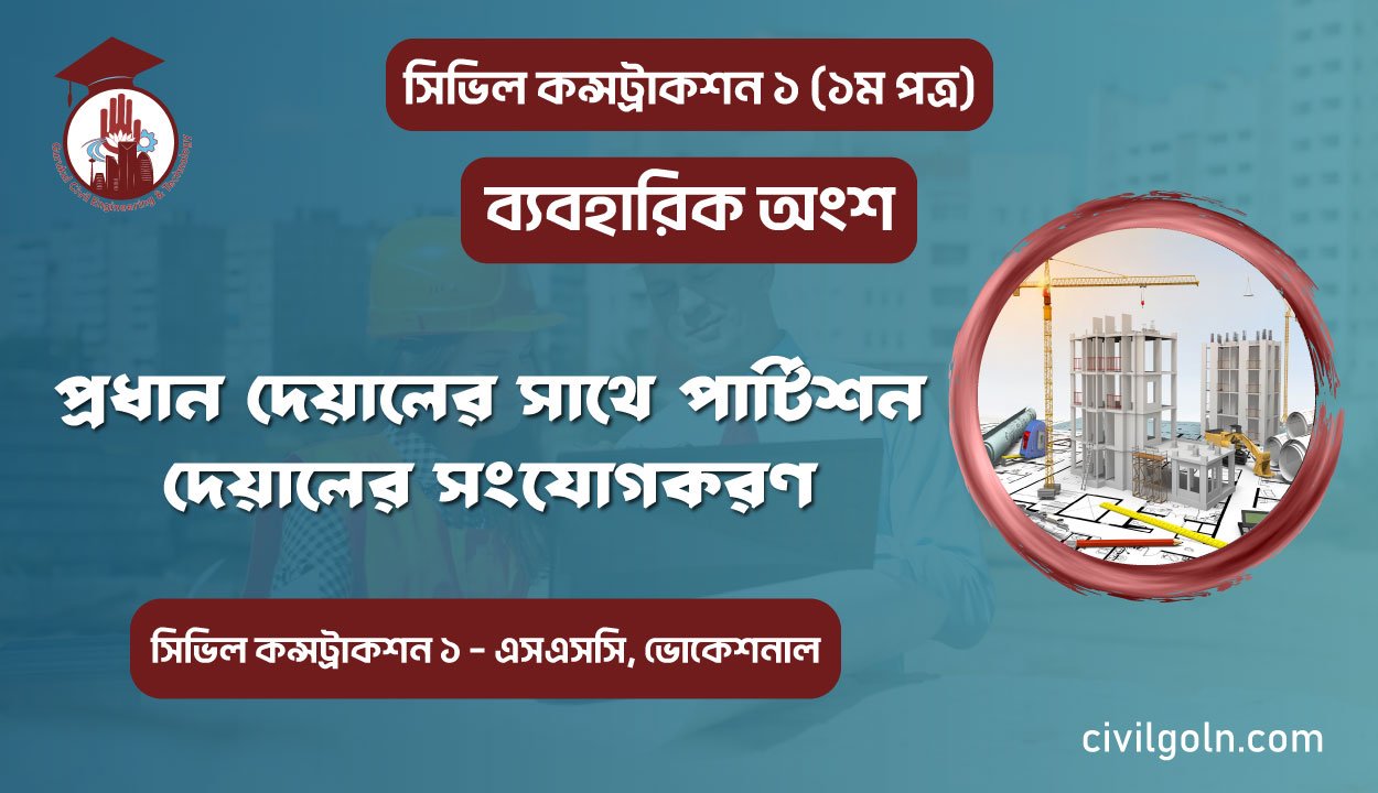 প্রধান দেয়ালের সাথে পার্টিশন দেয়ালের সংযোগকরণ
