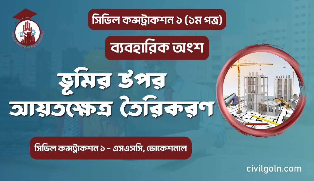 ভূমির উপর আয়তক্ষেত্র তৈরিকরণ