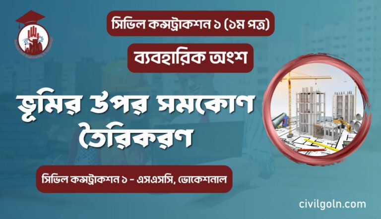 ভূমির উপর সমকোণ তৈরিকরণ